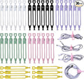 Cord Organizer,36PCS Silicone Cable Ties,Reusable Weatherproof Travel Cable Organizer,High Elasticity Wraps for Bundling Earphone,Phone Charger,Computer Cords,Wire Straps in Home,Office,Kitchen,School