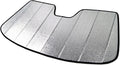 Custom Fit Car Sun Shade Windshield | Sun Visor | Car Window Shades | Fold Up Front Sunshade Visor | Compatible with BMW X3 2003-2010 | CFS-031-S | Silver & Grey 1-pc Set