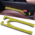 Briwill Bling Car Seat Gap Filler Yellow, 2 Pack Handmade Crystal Rhinestone Diamond Bling Gap Filler for Car SUV Truck Yellow Bling Car Accessories for Women(Yellow)