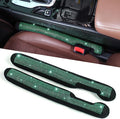 ToBeQueen Green Car Seat Gap Filler, Universal Fit for Car SUV Truck, Handmade Crystal Diamond Rhinestone Green Bling Car Accessories for Women(Green)