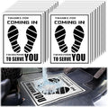 Frienda 500 Pcs Waterproof Paper Car Floor Mats Disposable Floor Pads Covered Plastic Film Automotive Foot Mat for Vehicle Supplies(White,20 x 15 Inch)