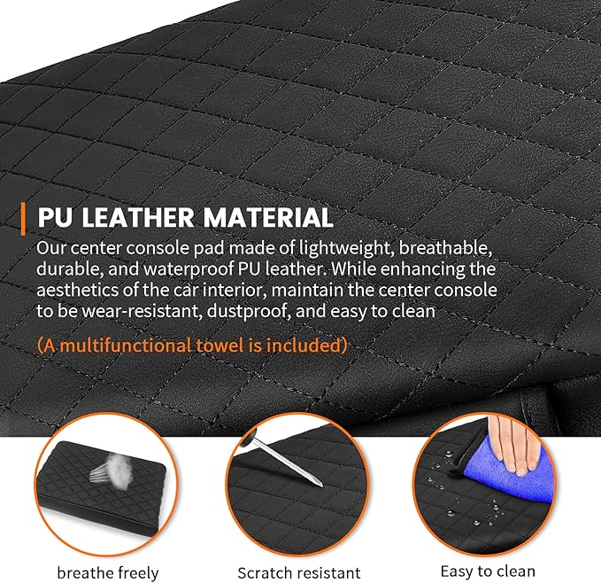 Custom Fit for Center Console Cover Toyota Sienna 2021 2022 2023 2024 2025 2026 Armrest Cover Center Console Pad Interior Accessories Car Armrest Seat Box Cover Protector