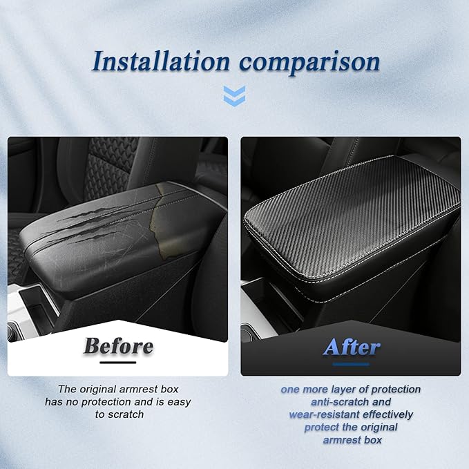 BIBIBO for Chevy Blazer 2023 Accessories 2023 Blazer Center Console Armrest Cover for 2019 2020 2021 2022 2023 Blazer Console Lid,2023 Blazer Arm Rest Pad Seat Box Cover, 2023 Blazer Arm Rest Cover