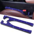 Briwill Bling Blue Car Seat Gap Filler 2 Pack Handmade Crystal Rhinestone Diamond Blue Gap Filler for Car SUV Truck Blue Bling Car Accessories for Women(Blue)