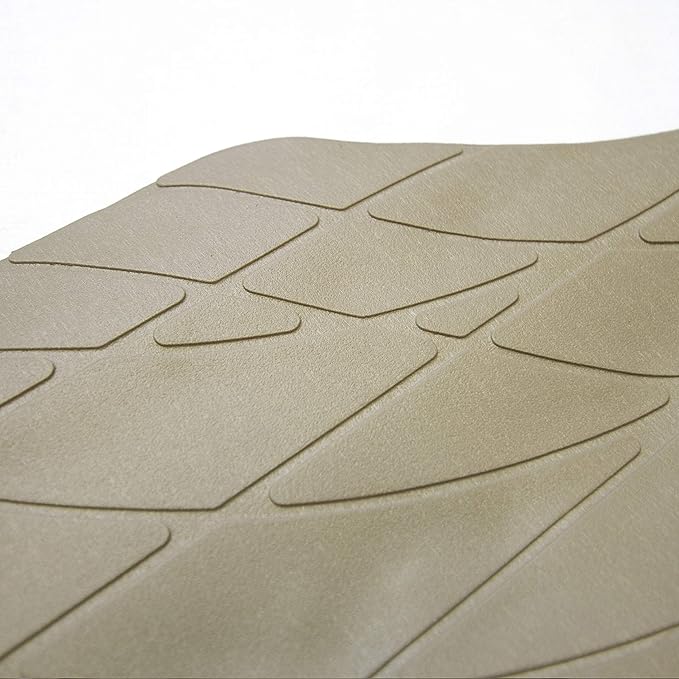 FH Group 4 Piece Liners Trimmable Climaproof™ Vinyl Car Floor Mats- Full Set with Premium Trimmable Vinyl Cargo Liner- Universal Fit for Cars Trucks and SUVs (Beige)