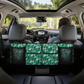 Green Christmas Car Trunk Organizer Bag Car Back Seat Storage Bag with 4 Pockets Automotive Interior Accessories for SUV MPV Sedans Pickup Jeep Trucks