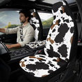 Oramclsy Cow PU Breathable Car Seat Covers Full Set with Armrest Pad PU Breathable Seat Belt Cover 5 Pack Set Accessories Universal SUV Truck