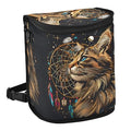 MNSRUU Car Trash Can with Lid, Cute Cat Dream Catcher Car Trash Bag Hanging Organizers and Storage for Front Back Seat, Leak-Proof Trash Bin