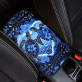 Flower Sea Turtle Car Armrest Pad Soft Automotive Center Console Arm Rest Protector Cover Universal Car Interior Accessories Decor