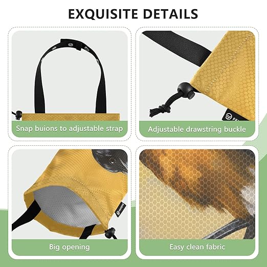 ALAZA Hanging Car Trash Bags Garbage Bag Trash Can for Back Seat Small Bird Washable Storage Bag Retractable 2 Pack