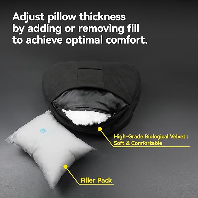 2Ps car headrest Pillow, car Neck Pillow for Driving, 11.8x7.5 inches Head Rest Pillow for car,Fits Most car Models, Suede Fabric with Polyester Fiber Filling(Beige)