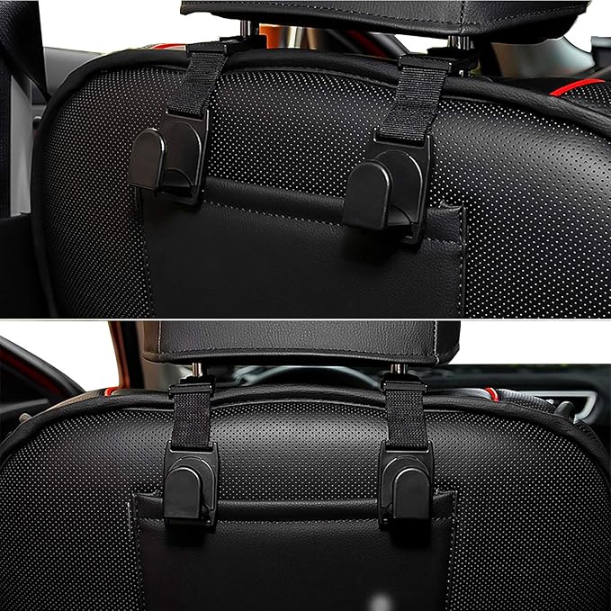 YOCTM 2-Pack Seat Headrest Hooks for for 2018 2019 2020 2021 2022 Jeep Wrangler JL JLU Unlimited Sahara Sports Rubicon Gladiator JT Car Back Seat Organizer Hanger Storage Hook Space Saving