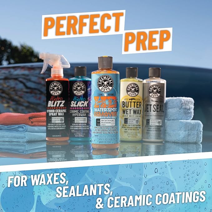 Chemical Guys Heavy Duty Water Spot Remover Gel for Paint, Glass, and Metal - Mineral and Water Spot Remover for Cars, Trucks, Motorcycles, RVs & More - 16 oz (2 pack)