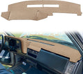 Yiz Dash Cover Mat for Chevy Chevrolet Silverado/GMC Sierra C1500 C2500 C3500 K1500 K2500 K3500 Pickup Truck 1988-1994, 1992-94 GMC Yukon/Chevy Blazer Suburban Dashboard Pad Carpet (88-94 Beige) Y25