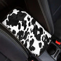Cow Print Armrest Cover for Car,Soft Car Center Console Cover,Universal Cars Interior Accessories for Women