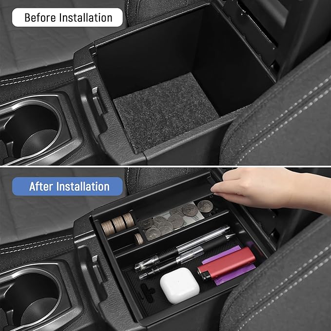 YOJOJOCO Center Console Organizer Compatible with Toyota 2016-2023 Tacoma Accessories Storage Box Organizer Tray