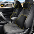 Car Neck & Lumbar Support Pillow Set for Honda CRV, Soft Memory Foam Headrest & Back Cushion, Ergonomic Comfortable Seat Support for Daily Driving and Long Trips Car Interior Accessories