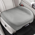 CAPITAUTO 1 Piece Seat Covers Front PU Leather Car Seat Covers, Universal Bottom Seat Covers for Cars,Full Wrapping Edge Fits 95% of car (Gray)