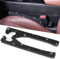 Briwill Black Seat Gap Filler Set of 2, Handmade Glitter Crystal Diamond Black Rhinestone Car Gap Filler，Black Car Accessories for Women(Black)