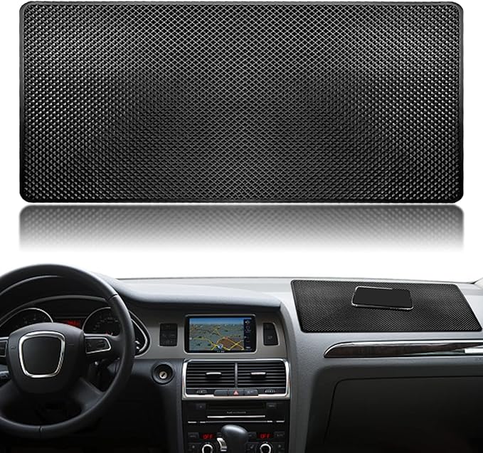 Dashboard mat Rubber Non-Slip mat, 15.7"x7.8" Large Size car Non-Slip mat, car Dashboard Accessories for car Interior Organizer.