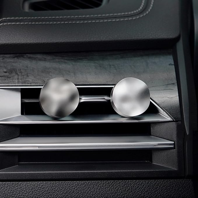 THEDOTS Metal Car Vent Clips, Moroccan Mint Tea Scent, Cool Air Freshener Car Interior Decor, Aluminum Solid Gadget Gift