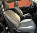 PINCTROT Car Seat Covers Front Set, Breathable Soft Pebbled Leather, Luxury Waterproof Seat Cushion, Airbag Compatible, Seat Protector Universal Fit Most Cars (Front Set, Grey Beige)