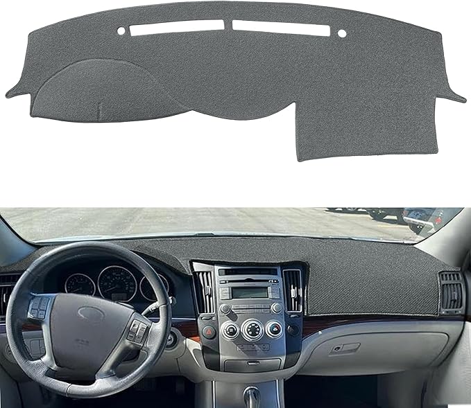 Dash Cover Mat Custom Fit for Hyundai Veracruz Dashboard Pad Cap Carpet Protector K272 (Darkgray)