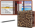 bvya Car Registration Insurance Card Holder, Glove Box Organizer Documents, ID, Driver License, Key Contact Paperwork Wallet, Accessories Storage Case for Truck, Vehicle, Auto, Men & Women with a Pen