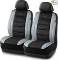 Skechers Men’s Air-Cooled Seat Covers, Memory Foam Car Seat Covers Front Seats, Airbag Compatible,Universal Fit for Most Cars, SUVs, Vans and Trucks,Grey