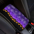 Mintutlipy Car Center Console Cushion Cover Car Interior Accessories Universal 12.3×7.5 Inches Automotive Armrest Protector-Halloween Spider Web Pumpkin