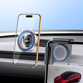 Wigoo Tesla Model Y/3 Phone Mount【Strongest Magnet, No Glue, No Blocking View】 Clamp-Style Silicone Phone Holder Holder Fit for All Phone, Tesla Model Y (Juniper) Accessories Model 3 Accessories