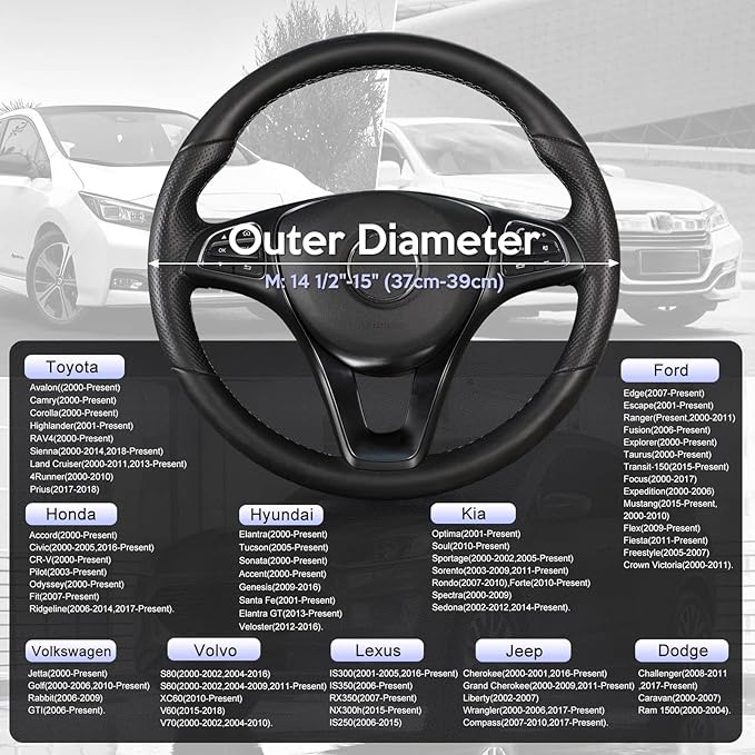 SEG Direct Steering Wheel Cover for Car, Standard Size 14.5-15 inch, Auto Interior Accessories, Plush Warm Velvet, Summer Winter, Purple