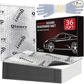 Qlonry Upgrade Car Sound Deadening Mat, 7 Pcs 80mil (2mm) 18 sqft (1.68 sqm) Butyl Automotive Sound Deadener, Noise Insulation and Vibration Dampening Material with Silicone Raised Gloves