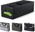 MIU COLOR Trunk Organizer for Car, Car Organizer, Sturdy Trunk Organizer for SUV, Non-Slip Bottom, Storage Organizer for Sedans, Van, Jeep, Grocery, Large 3 Compartments, Ebony 32"×13"×10.6"
