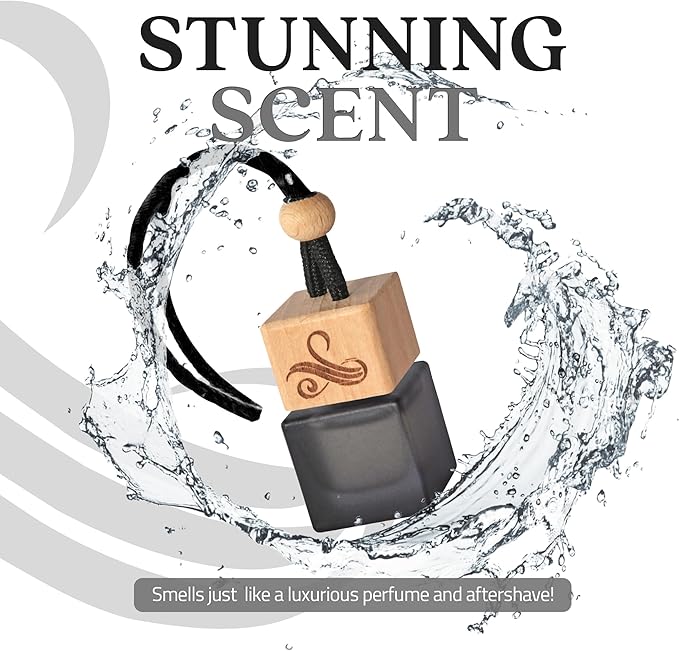 Greed Car Air Freshener for Men | Aventos Perfume Inspired Fragrances | Strong Car Freshener with Odour Eliminator Technology | Creed Air Freshener | Long Lasting Automotive Freshener by Perfa