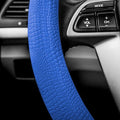FH Group Universal Fit Silicone Snake Pattern with Massaging Grip Dark Steering Wheel Cover fits most Cars, SUVs, Trucks, and Vans Dark Blue