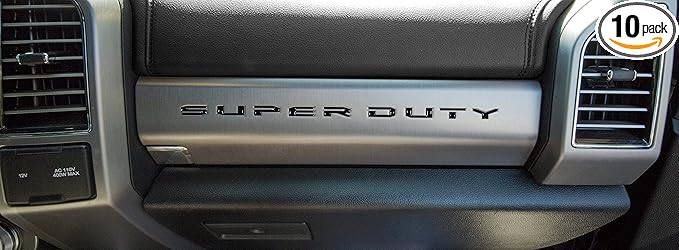 TufSkinz Super Duty Glove Box Letter Inserts - Compatible with 2017-2022 Super Duty