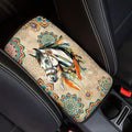 Horse Print Armrest Cover Pad for Car Boho Mandala Flower Print Car Center Console Cushion Pad Universal Auto Decor for Truck Sedan SUV