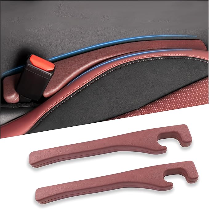 New Car Seat Gap Filler 2 Pack,Flexible Seat Gap Filler Strip to Avoid Dropping Items,Universal in Between Car Seats Catcher/Console Catcher for Cars Accessories Interior