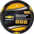 Plasticolor 006693R01 Deluxe High Contrast Stitching Premium Steering Wheel Cover Compatible with Chevrolet for Cars, Trucks & SUV