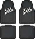 CAR PASS Heavy Duty Rubber Floor Mats Cow Print Car Mats 4-Piece Car Mat Set - Universal Waterproof Floor Mats for Car SUV Truck, Durable All-Weather Mats