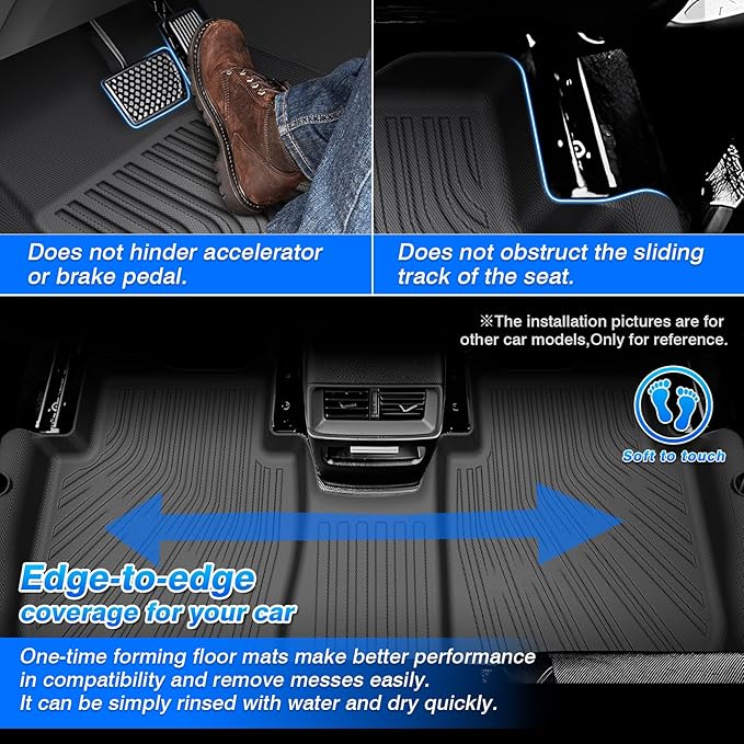 Cartist Floor Mats & Cargo Liner Fit for Toyota RAV4 2006-2012 Accessories All Weather Cargo Liners Carpet Protection