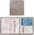 Kewucn Car Registration and Insurance Holder, Leather Auto Glove Box Organizer, Vehicle Compartment Accessories Case for Cards, Driver License & Essential Documents