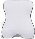 Castle Knight Soft Memory Foam Back Cushion - Tapered Support More Foam in The Lower Back and Less Foam in The Middle and Upper Back for Home, Office, Auto, and Travel (Knight Size, Bone)