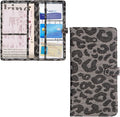 Ziciner Car Registration and Insurance Holder, Auto Card Document Glove Box Organizer with Magnetic Closure, Universal Vehicle Interior Accessories for Cars SUVs (Leopard-Large)