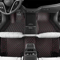Luxury car Floor mats are for 99% of Vehicle Models,All Weather car Floor mats Provide Comprehensive Protection for Vehicles,Floor mats for car Personalized Customization! (Black red)
