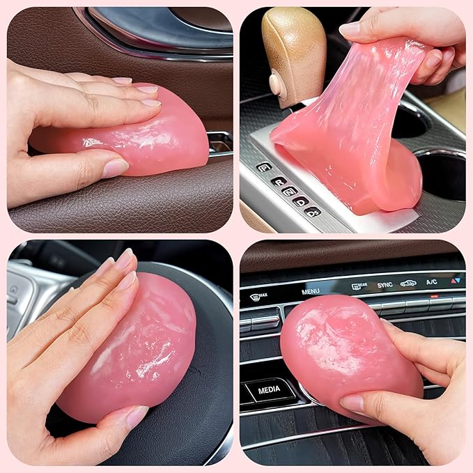 TeSabMi Car Cleaning Gel Car Cleaning Putty Car Putty Car Interior Cleaner Car Slime Car Detailing Kit Car Accessories Gifts for Men Women Stocking Stuffers