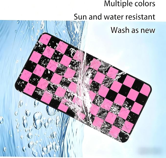Car Interior Accessories Set – 2PCS Silicone Cup Holder Coasters & 1PCS Anti-Slip Dashboard Pad, Universal Non-Slip Rubber Mat for Phone Keys Sunglasses, Fit for Car SUV Truck