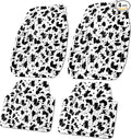 CASS Pass Leather Cow Print Car Floor Mats, 3D Waterproof All Weather, Universal Trim to Fit & Anti-Slip Burr Bottom, Safety & Light Easy Clean Install for SUV Truck Auto Sedan Van (Cow Print)