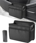 Car Trash Can,Hanging Car Trash Bin,Foldable Multifunctional Vehicle Garbage Organizer Holder Bin with One Roll Trash Bag,Mini Vehicle Trash Bin, Suitable for Most Cars,Trucks,Vans,RVs (Black)